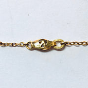 Vintage Necklace, Gold Necklace, Gold Toned Jewelry, Religious Jewelry, Religious Pendant, Cross Pendant, Unique Jewelry, Gold Filled, Chain
