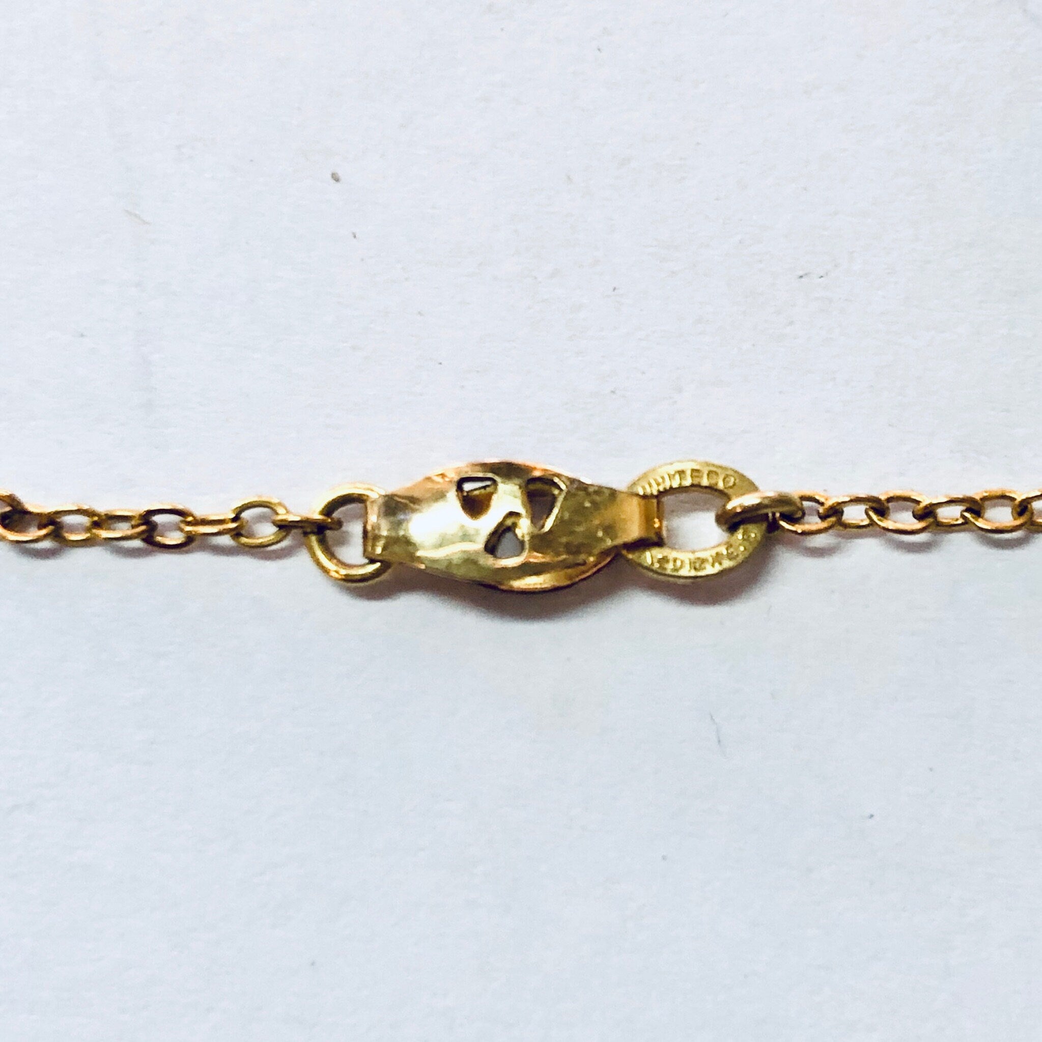 Vintage Necklace, Gold Necklace, Gold Toned Jewelry, Religious Jewelry, Religious Pendant, Cross Pendant, Unique Jewelry, Gold Filled, Chain