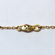 Vintage Necklace, Gold Necklace, Gold Toned Jewelry, Religious Jewelry, Religious Pendant, Cross Pendant, Unique Jewelry, Gold Filled, Chain