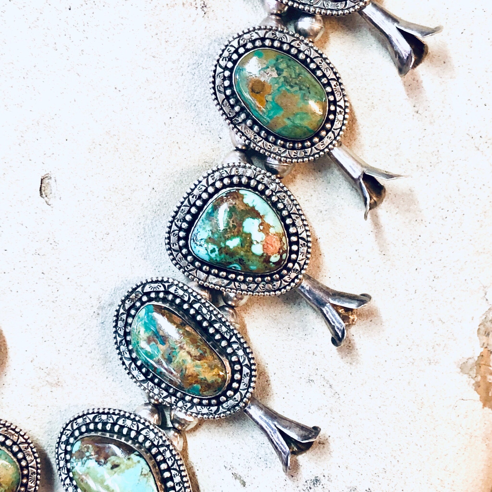 RESERVED FOR LEE ! Squash Blossom Necklace, Vintage Necklace, Royston Turquoise, Silver Necklace, Squash Blossom, Large Necklace,
