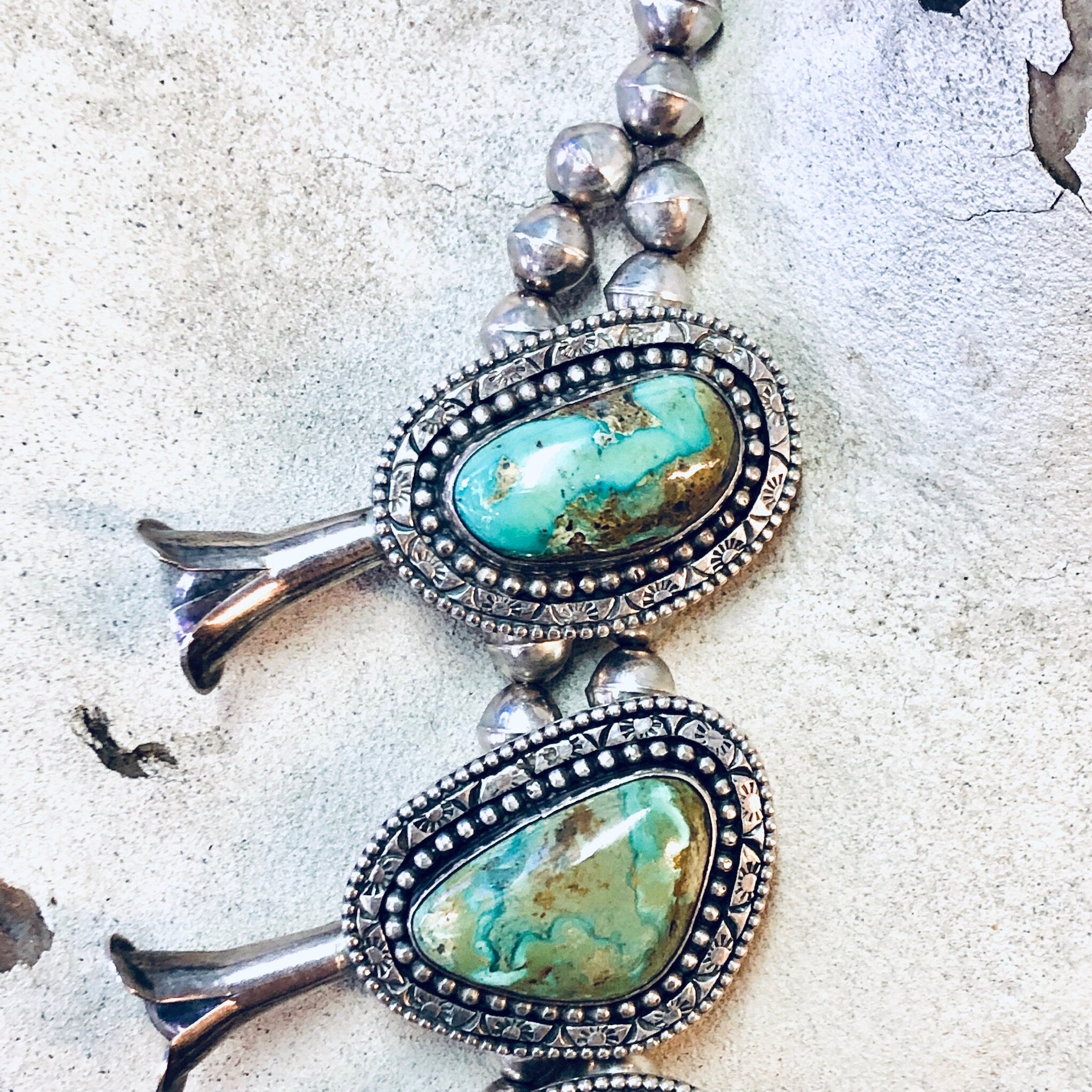 RESERVED FOR LEE ! Squash Blossom Necklace, Vintage Necklace, Royston Turquoise, Silver Necklace, Squash Blossom, Large Necklace,