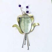 Vintage Brooch, Silver Brooch, Flower Brooch, Unique Jewelry, Vintage Pin, Signed Jewelry, Artist Brooch, Ruth Rosenfeld, Gold Toned Pin