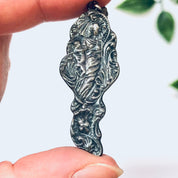 Vintage Earrings, Silver Earrings, Figural Jewelry, Art Nouveau Style, Lady Earrings, Unique Jewelry, Dangle Earrings, Vintage Jewelry, 925