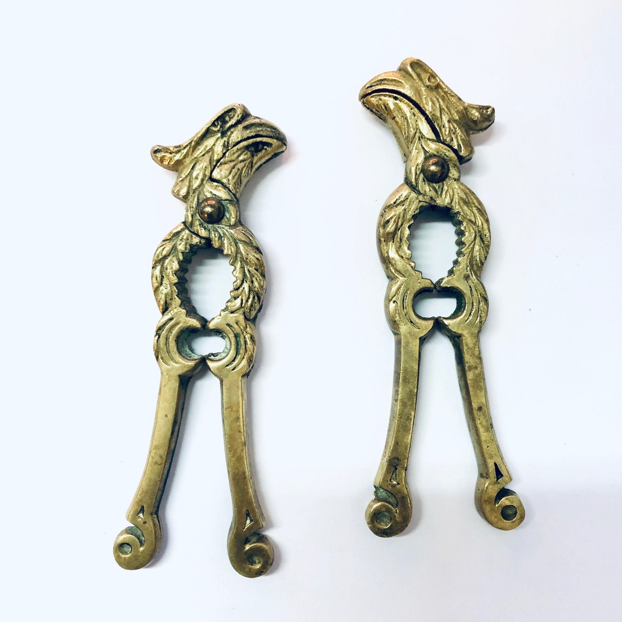 Vintage Nutcracker, Rooster Nutcracker, Novelty Nutcracker, Figural Rooster, Brass Nutcracker, Vintage Home Decor, Holiday Kitchen Item