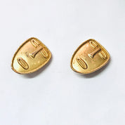 Vintage Earrings, Clip On Earrings, Face Earrings, Mask Jewelry, Abstract Jewelry, Unique Jewelry, Vintage Jewelry, Gold Toned Earrings