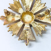 Vintage Brooch, Monet Brooch, Gold Toned Jewelry, Vintage Pin, Vintage Jewelry, Statement Jewelry, Unique Brooch, Monet Pin, Large Brooch