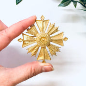 Vintage Brooch, Monet Brooch, Gold Toned Jewelry, Vintage Pin, Vintage Jewelry, Statement Jewelry, Unique Brooch, Monet Pin, Large Brooch
