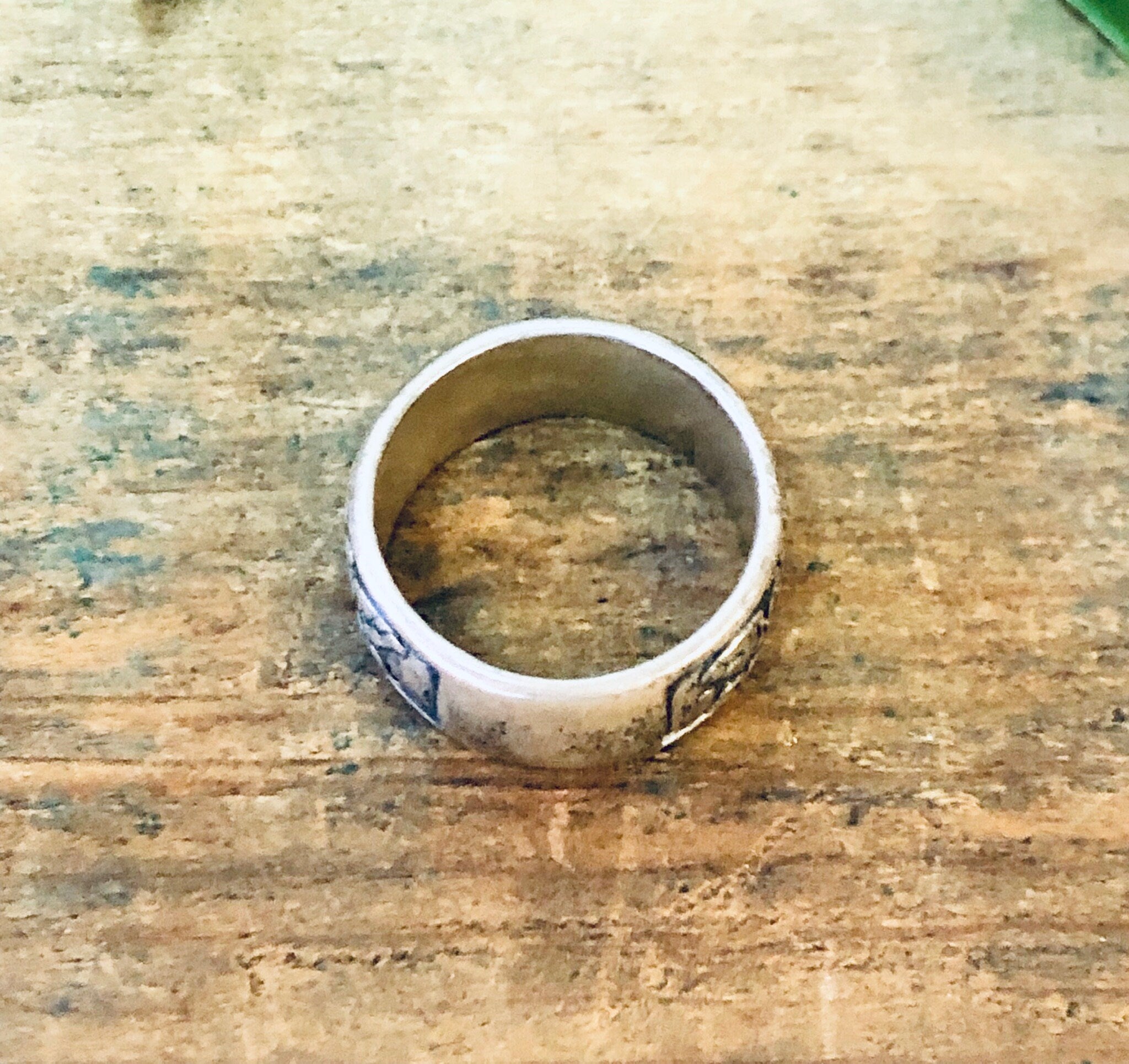 Vintage Silver Ring, Band Ring, Floral Design, Flower Ring, Vintage Jewelry, Sterling Ring, Thick Band, Unique Jewelry, Floral Ring, 925