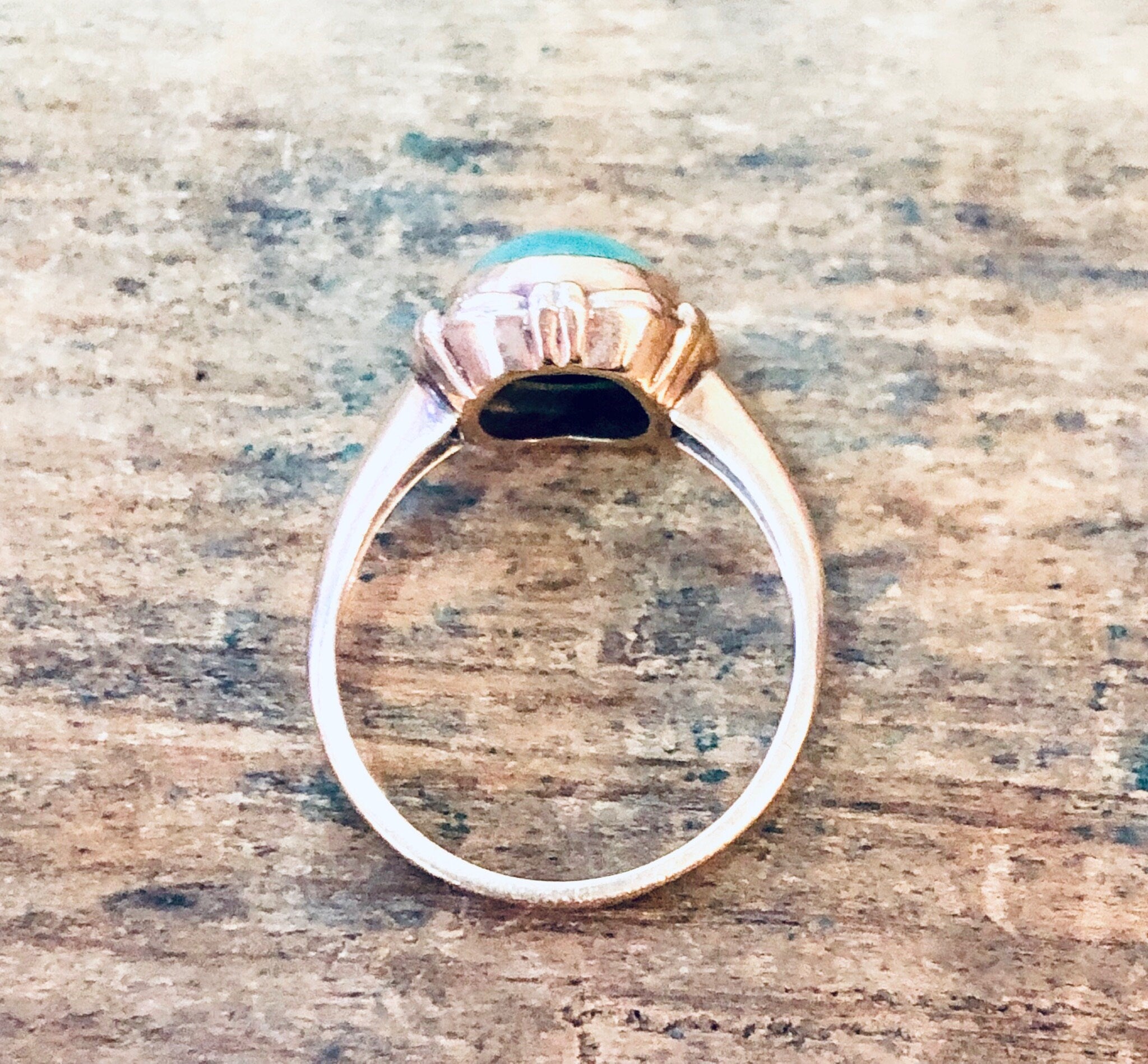 Vintage Ring, Gold Ring, 10 Karat Gold, 10k Gold Ring, Yellow Gold Ring, Green Stone, Green Jewelry, Gold, Light Green, Vintage Jewelry