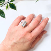 Vintage Ring, Engagement Ring, 18K Gold Ring, 18K White Gold, Aquamarine Ring, Light Blue Ring, White Gold Jewelry, Vintage Jewelry, Antique