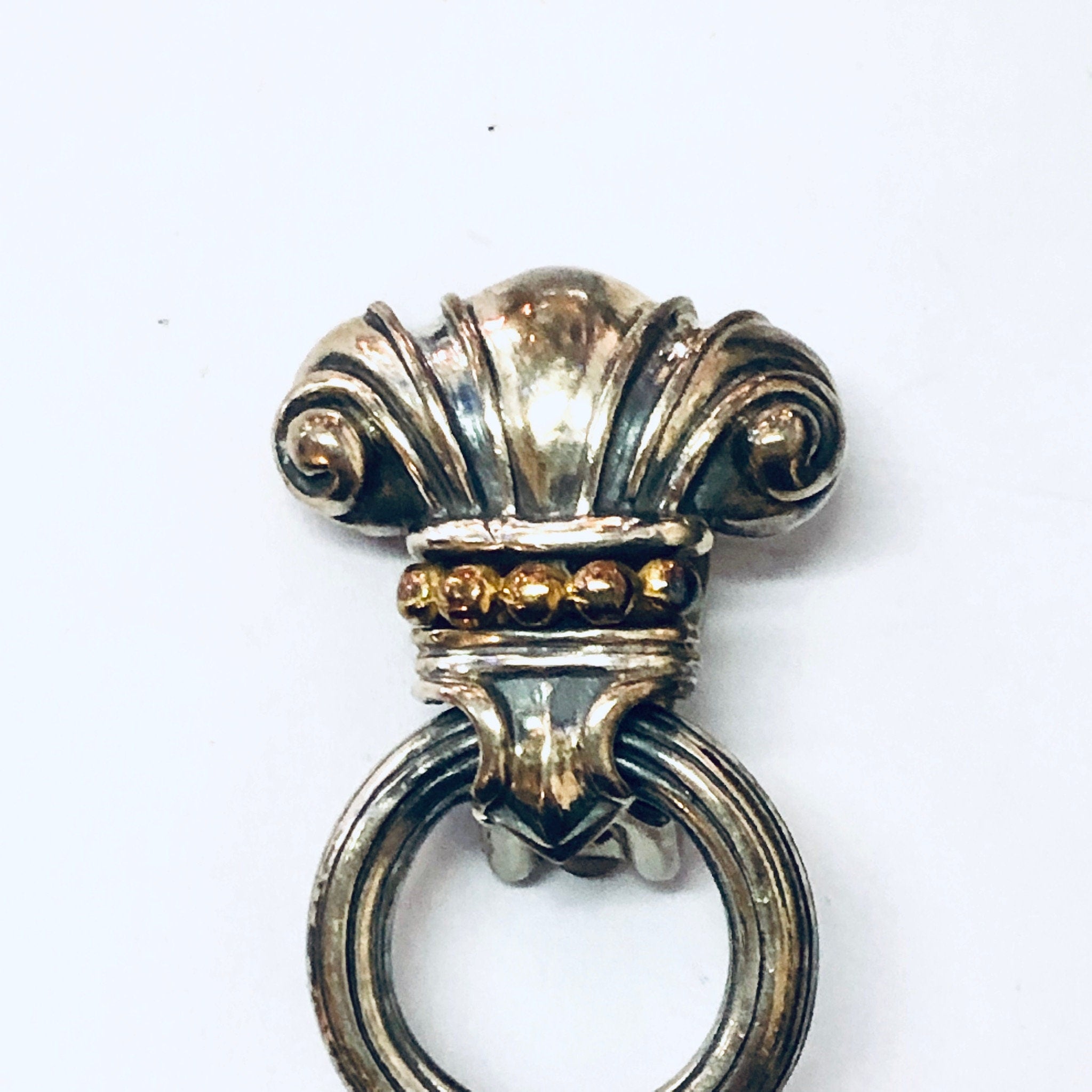 Vintage Earrings, Clip On Earrings, Door Knocker Earrings, Retro Jewelry, Costume Jewelry, Vintage Jewelry, Statement Earrings, Silver Toned