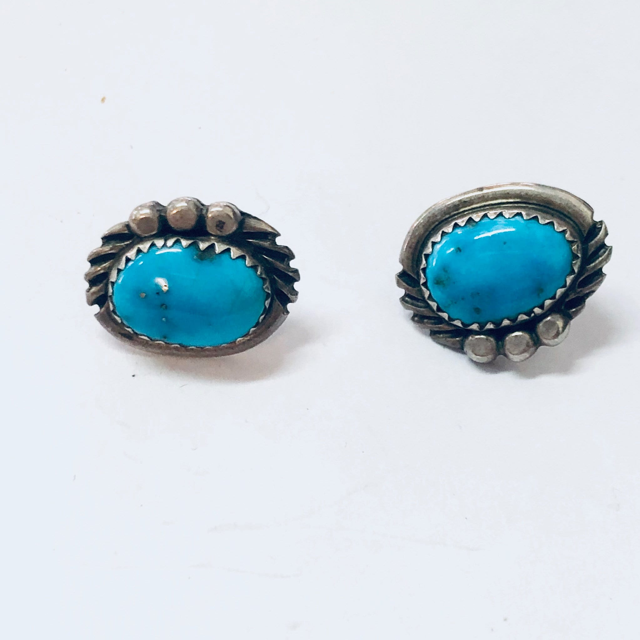 Vintage Earrings, Silver Earrings, Turquoise Jewelry, Boho Style, Bohemian Stye, Boho Jewelry, Vintage Jewelry, Small Earrings, Studs, 925