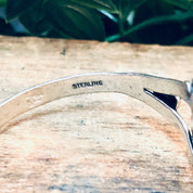 Vintage Bracelet, Silver Bracelet, Cuff Bracelet, Vintage Jewelry, Turquoise Bracelet, Southwestern Jewelry, Stamped Silver, Small Cuff, 925