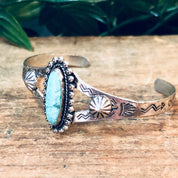 Vintage Bracelet, Silver Bracelet, Cuff Bracelet, Vintage Jewelry, Turquoise Bracelet, Southwestern Jewelry, Stamped Silver, Small Cuff, 925