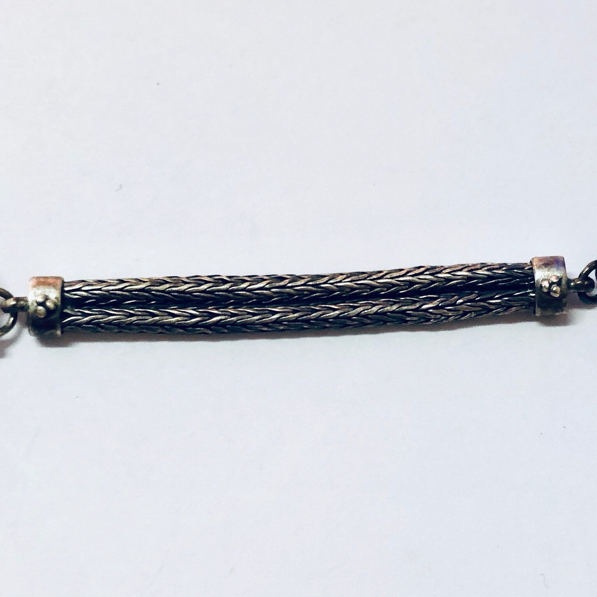 Vintage Bracelet, Silver Bracelet, Druzy Quartz Stone, Raw Quartz, Clear Quartz, Toggle bracelet, Sleek Jewelry, Vintage Jewelry, Silver 925