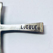 Zuni Silver Cross, Vintage Cross, Religious Jewelry, Turquoise Cross, Vintage Jewelry, L IULE Jewelry, Vintage Pendant, Silver Pendant, 925