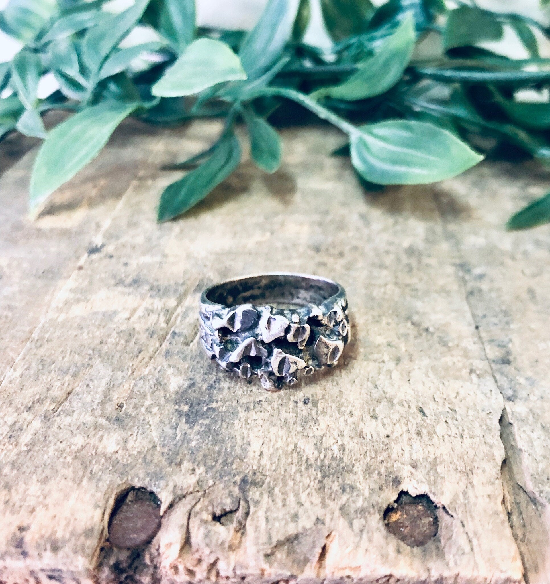 Vintage Ring, Silver Ring, Nugget Ring, Statement Jewelry, Silver Jewelry, Unique Jewelry, Silver Nugget Ring, Large Ring, Vintage Jewelry