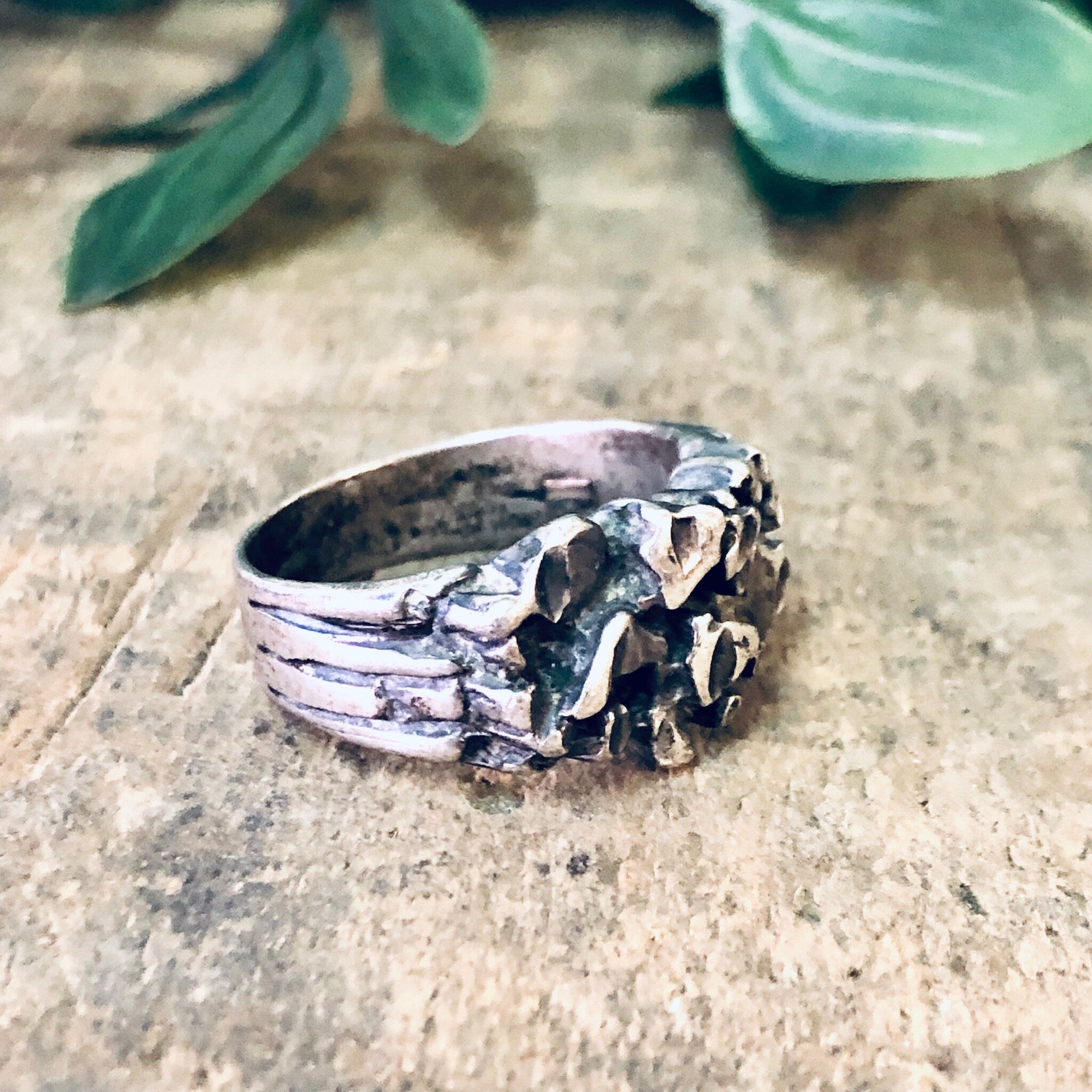 Vintage Ring, Silver Ring, Nugget Ring, Statement Jewelry, Silver Jewelry, Unique Jewelry, Silver Nugget Ring, Large Ring, Vintage Jewelry