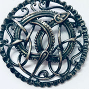 Vintage Pendant, Vintage Brooch, Snake Pendant, Snake Brooch, Vintage Jewelry, Silver Jewelry, Celtic Snake, Unique Jewelry, Vintage Pin