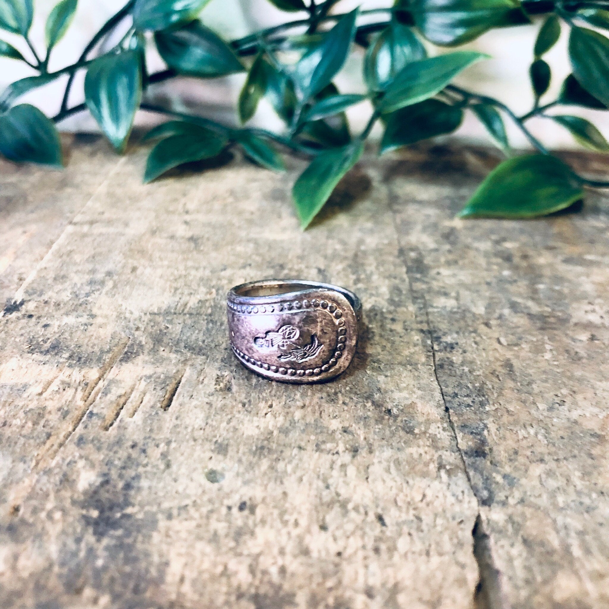 Vintage Ring, Silver Ring, Silverware Ring, Spoon Ring, Fork Ring, Ornate Jewelry, Unique Jewelry, Vintage Jewelry, Simple Ring, 925 Ring