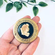 Vintage Brooch, Cameo Brooch, Gold Toned Brooch, Costume Jewelry, Statement Jewelry, Vintage Jewelry, Unique Cameo, Cameo Pin, Vintage Pin