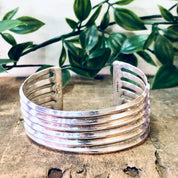 Vintage Bracelet, Silver Bracelet, Cuff Bracelet, Unique Jewelry, Vintage Jewelry, Sterling Silver Cuff, Cut Out Bracelet, 925 Bracelet, 925