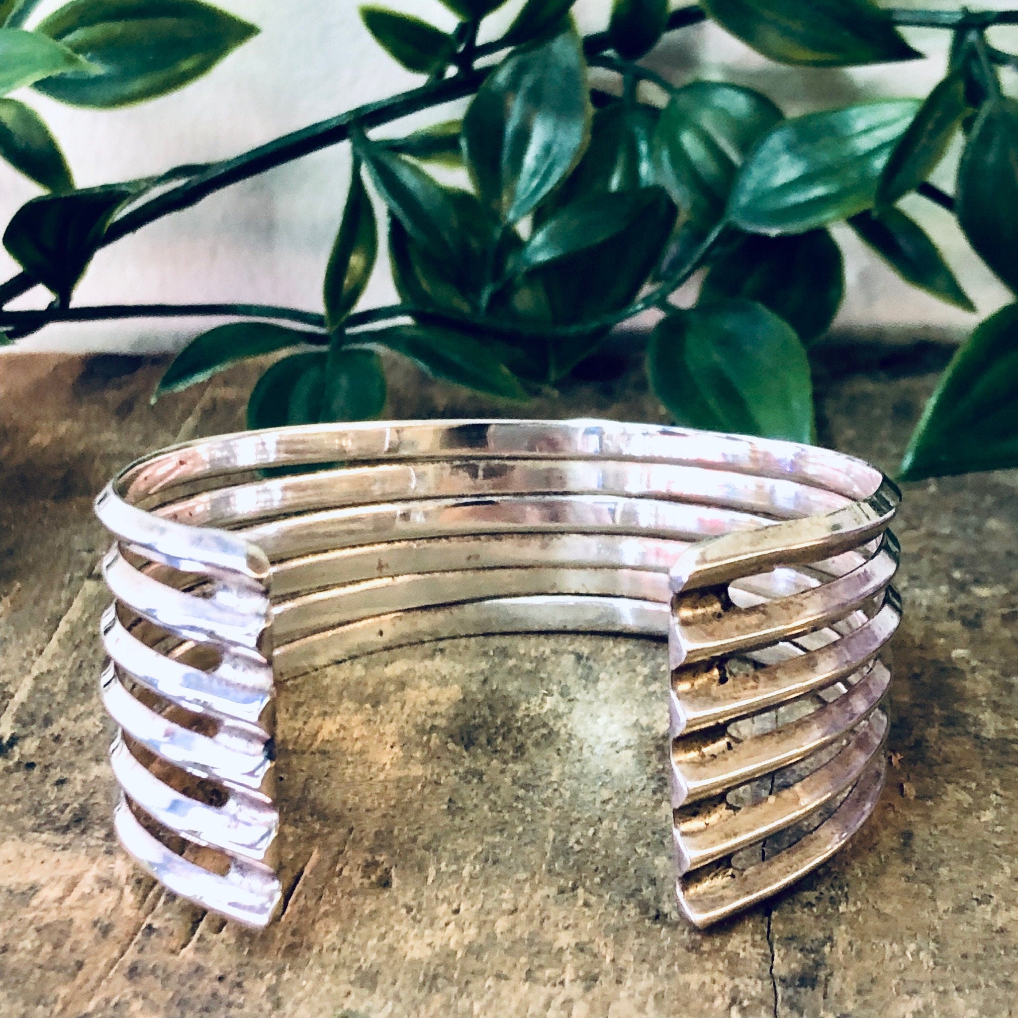 Vintage Bracelet, Silver Bracelet, Cuff Bracelet, Unique Jewelry, Vintage Jewelry, Sterling Silver Cuff, Cut Out Bracelet, 925 Bracelet, 925