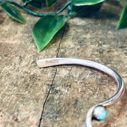 Vintage Bracelet, Silver Bracelet, Turquoise Jewelry, Vintage Jewelry, Unique Design, Simple Bracelet, Cuff Bracelet, Silver and Blue, 925