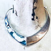 Vintage Necklace, Vintage Choker, Silver Choker, Unique Jewelry, Vintage Jewelry, Sterling Choker, Bib Necklace, 925 Necklace, Gift Idea