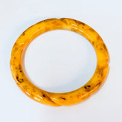 Vintage Bangle, Bakelite Bangle, Etched Bakelite, Banana Bakelite, Rotten Banana Bakelite, Vintage Jewelry, Unique Bracelet, Banana, Bangle