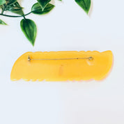 Vintage Brooch, Bakelite Brooch, Carved Bakelite, Vintage Jewelry, Orange Pin, Orange Bakelite, Unique Jewelry, Large Brooch, Vintage Pin