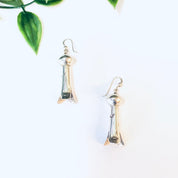 Vintage Earrings, Silver Earrings, Squash Blossom Earrings, Unique Jewelry, Vintage Jewelry, Dangle Earrings, Pierced Ears, 925 Earrings,