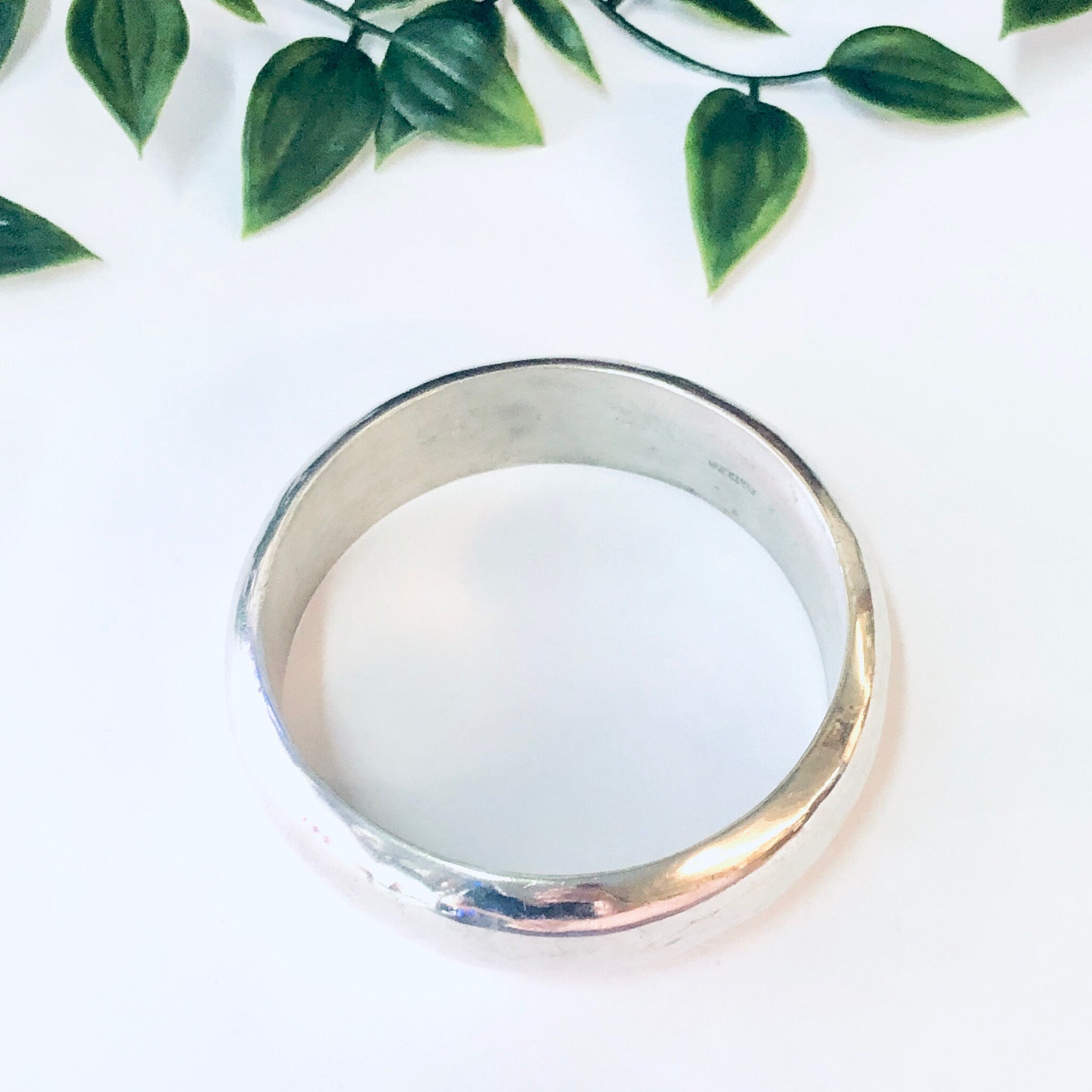 Vintage Bracelet, Silver Bracelet, Silver Bangle, Simple Jewelry, Statement Jewelry, Stacking Bracelet, Vintage Jewelry, Thick Bracelet, 925