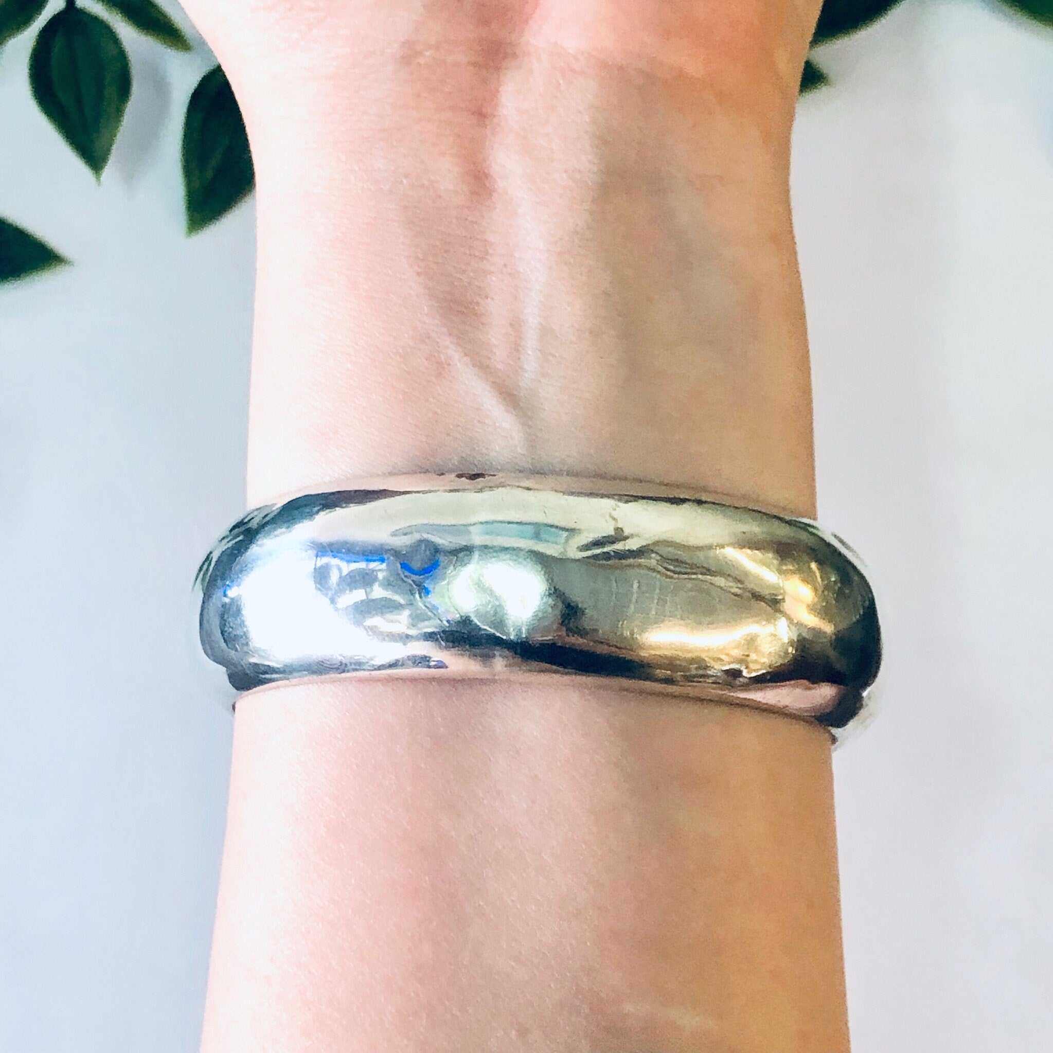Vintage Bracelet, Silver Bracelet, Silver Bangle, Simple Jewelry, Statement Jewelry, Stacking Bracelet, Vintage Jewelry, Thick Bracelet, 925