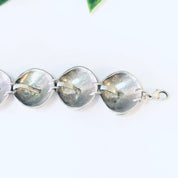 Vintage Bracelet, Link Bracelet, Silver Bracelet, Shell Design Bracelet, Small Bracelet, Vintage Jewelry, Unique Style, Unique Design, 925