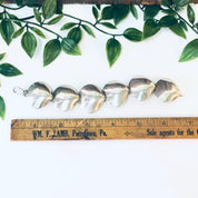 Vintage Bracelet, Link Bracelet, Silver Bracelet, Shell Design Bracelet, Small Bracelet, Vintage Jewelry, Unique Style, Unique Design, 925