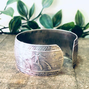 Vintage Bracelet, Cuff Bracelet, Silver Bracelet, Silver Jewelry, Unique Jewelry, Vintage Jewelry, Thick Cuff, Bird Jewelry, 925 Bracelet