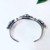 Vintage Bracelet, Silver Bracelet, Cuff Bracelet, Southwestern Style, Boho Jewelry, Bohemian Bracelet, Turquoise Cuff, Blue Stones, 925 Cuff