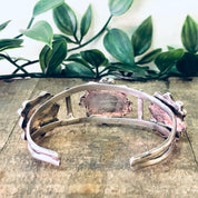 Vintage Bracelet, Silver Bracelet, Cuff Bracelet, Southwestern Style, Boho Jewelry, Bohemian Bracelet, Turquoise Cuff, Blue Stones, 925 Cuff