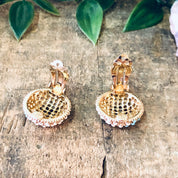 Ciner Clip On Earrings, Vintage Earrings, Clip On Earrings, Signed Ciner Earrings, Ciner Jewelry, Vintage Jewelry, Costume Jewelry, Beaded