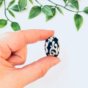Vintage Earrings, Silver Earrings, black and Silver, Swirl Design, Pierced Ears, Vintage Jewelry, Unique Jewelry, Swirl Earrings, 925 Studs