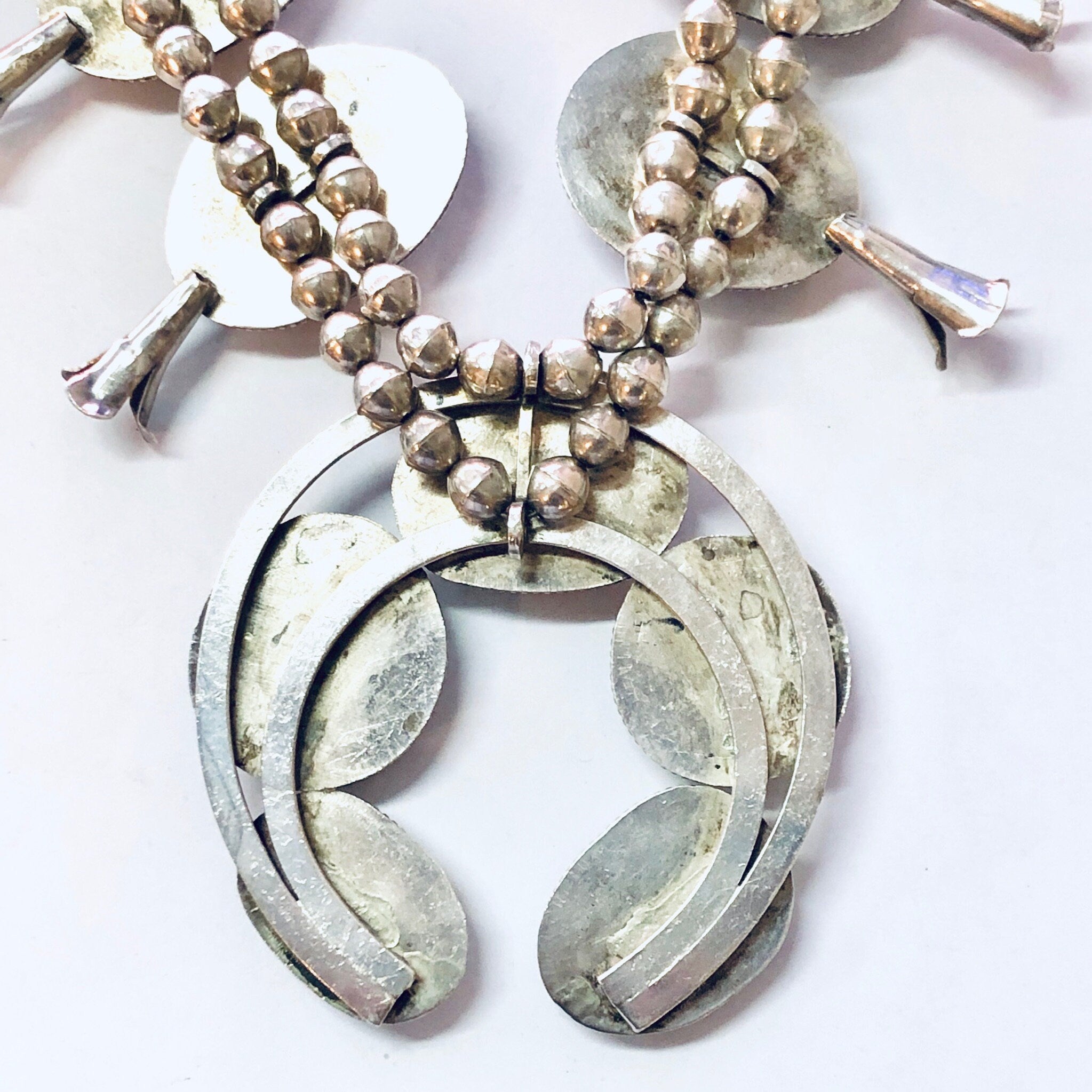 RESERVED FOR LEE ! Squash Blossom Necklace, Vintage Necklace, Royston Turquoise, Silver Necklace, Squash Blossom, Large Necklace,
