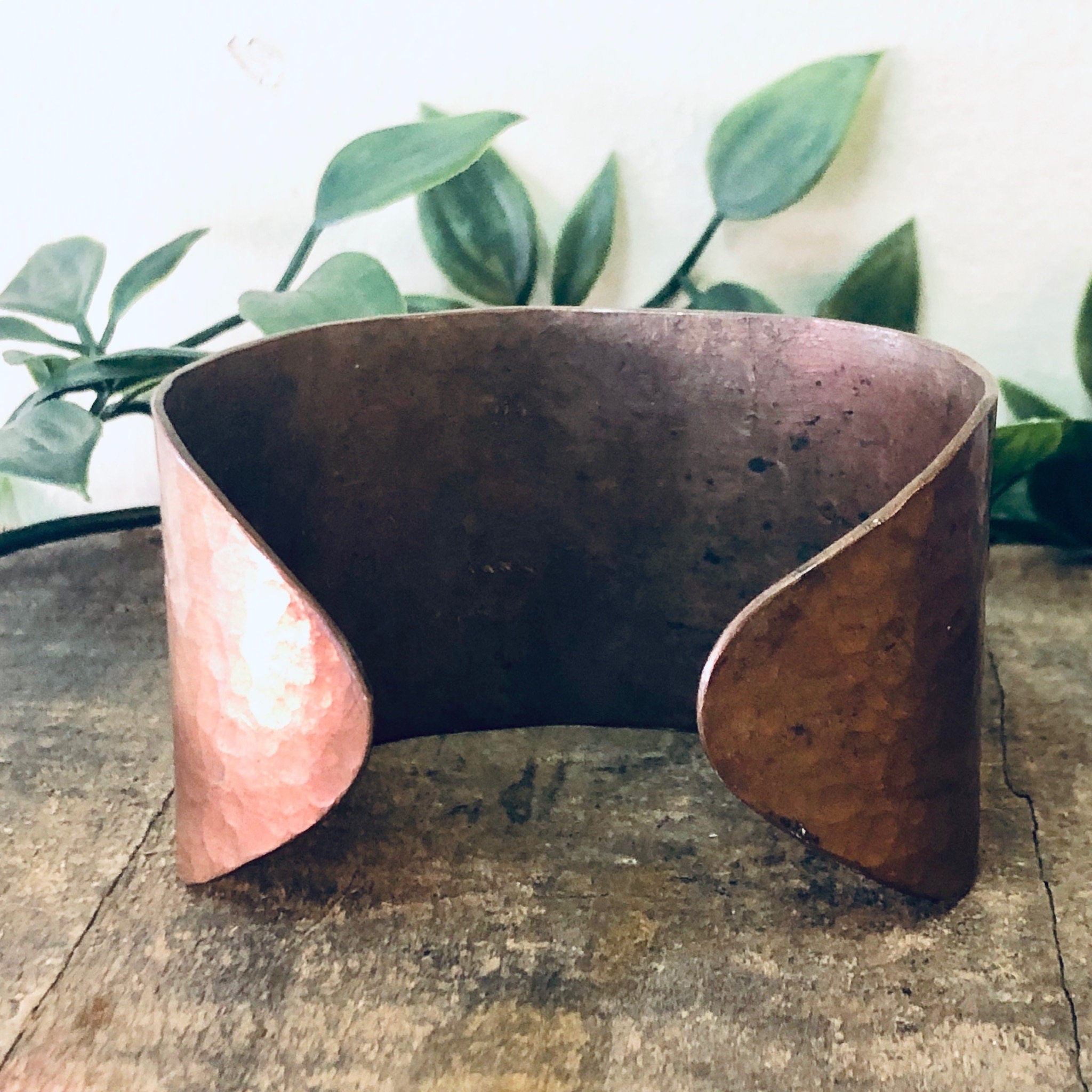 Vintage Cuff, Copper Bracelet, Copper Cuff, Hammered Copper, Hammered Cuff, Vintage Jewelry, Thick Cuff, Cuff Bracelet, Unique Bracelet