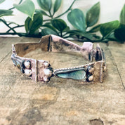 Vintage Bracelet, Link Bracelet, Abalone Jewelry, Abalone Bracelet, Vintage Jewelry, Silver Bracelet, Unique Jewelry, Shell Bracelet, 925