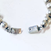 Vintage Necklace, Silver Necklace, Silver Beads, Hollow Silver Beads, Statement Jewelry, Unique Necklace, Large Beads, Beaded Jewelry, 925