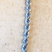 Vintage Chain, Rope Chain, Twisted Rope Chain, Silver Chain, Silver Necklace, Vintage Necklace, 925 Chain, Statement Jewelry, Long Chain