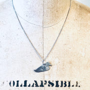 Vintage Necklace, Duck Necklace, Duck Pendant, Vintage jewelry, Skinny Chain, Silver Necklace, Silver Pendant, Silver Chain, 925 Necklace,