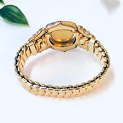 Vintage Bracelet, Gold Toned Bracelet, Unique Jewelry, Vintage Jewelry, Stretchy Bracelet, Small Bracelet, Gold, Blue, Purple, Cabochon,