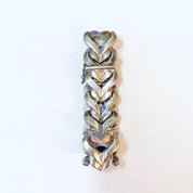 Vintage Bracelet, Silver Bracelet, Link Bracelet, Unique Jewelry, Heart Shaped Bracelet, Made in Italy, Simple Bracelet, Vintage Jewelry,