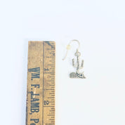 Vintage Earrings, Dangle Earrings, Cactus Jewelry, Taxidermy Jewelry, Vintage Jewelry, Silver Earrings, Cactus Earrings, 925 Earrings,